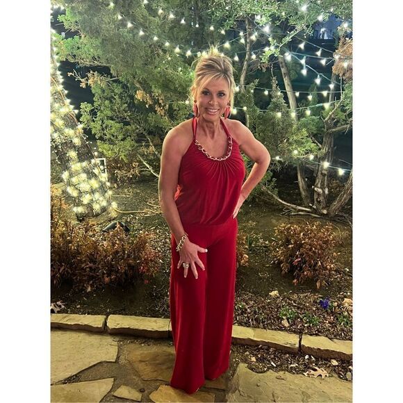 Janine Sexy One Piece Halter Style Romper Pant Set Size XS - Picture 5 of 5